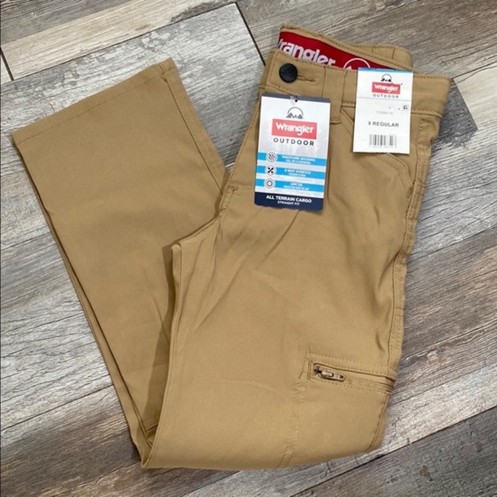 Wrangler Tan Casual Bottoms Durable Versatile